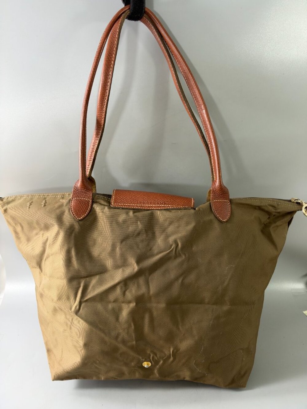 Authentic Longchamp Le Pliage Large Brown Nylon Tote Bag - Picture 5 of 15